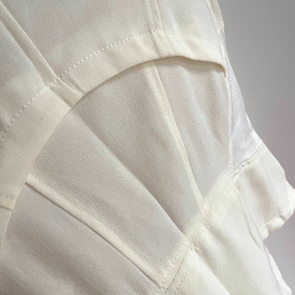 NEW C.Luce Bone White Zipper Vest in Women's Large - Picture 5 of 8
